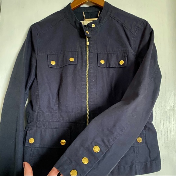 Michael Kors Navy Jacket Size 8 - Picture 2 of 8